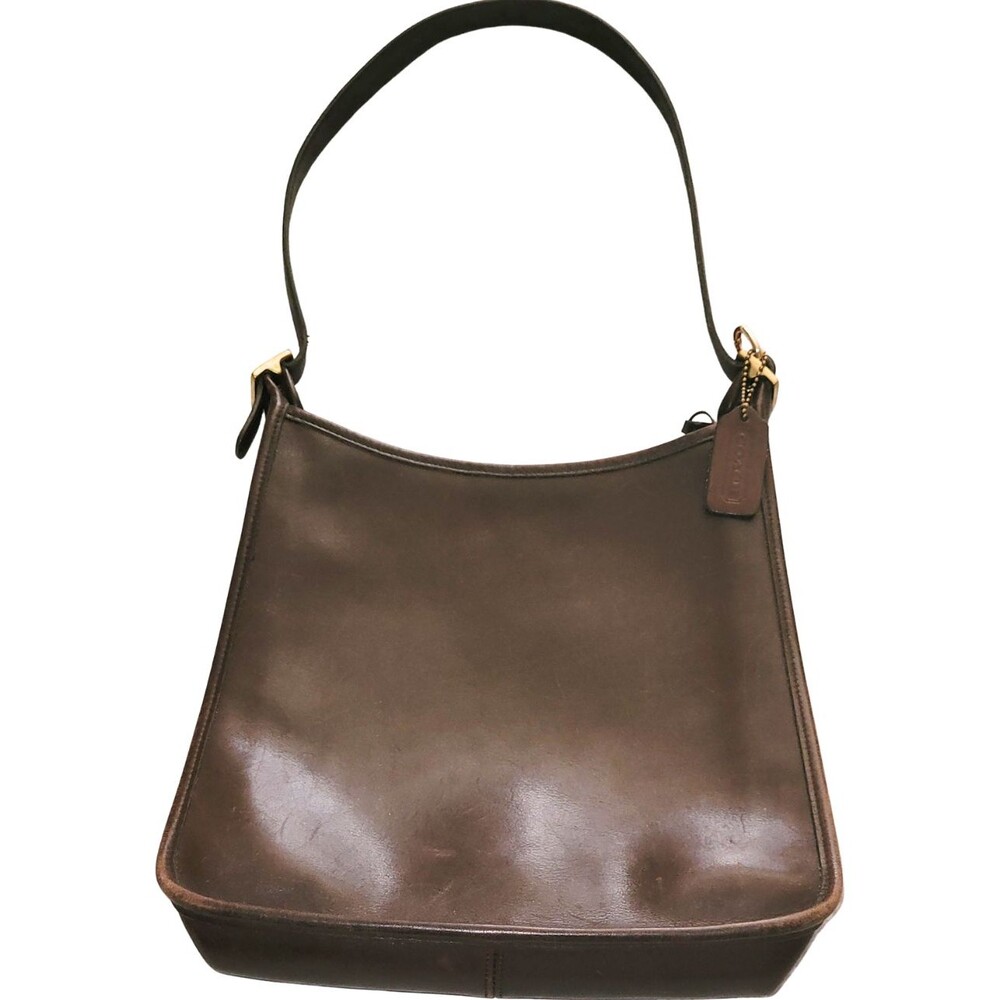Coach 9950 Vintage Leather Janice Legacy Shoulder Bag Crossbody Brown Pre-Owned